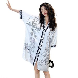 Robes Femmes chaudes robes de nuit vêtements de nuit vêtements de nuit longue robe de nuit chemise de nuit femmes décontracté robe de nuit dames maison Dressing