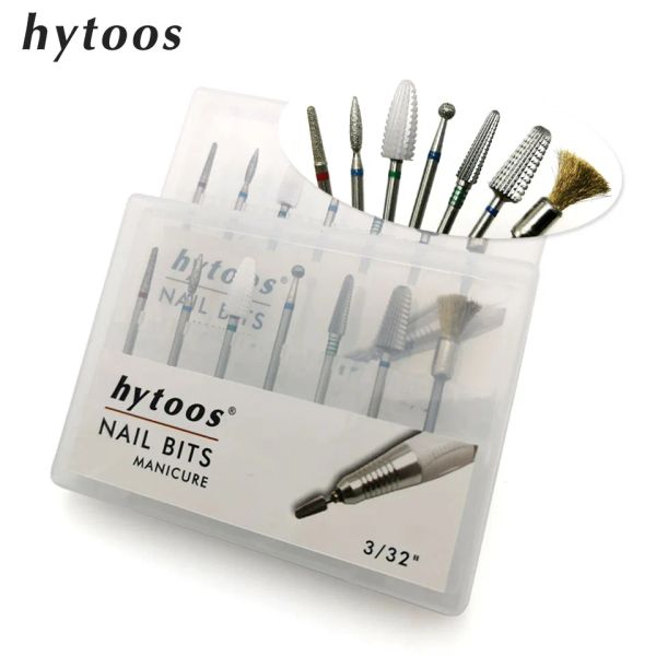 Robes Hytoos 7pcs / Set Carbure Diamond Nail Drill Bit Bit de 3/32 