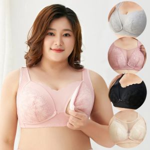 Jurken Maternity Breast Feeding Bra Plus Size Front Open verpleegha's voor zwangere vrouwen ondergoed Lace sexy grote borstvoeding BH