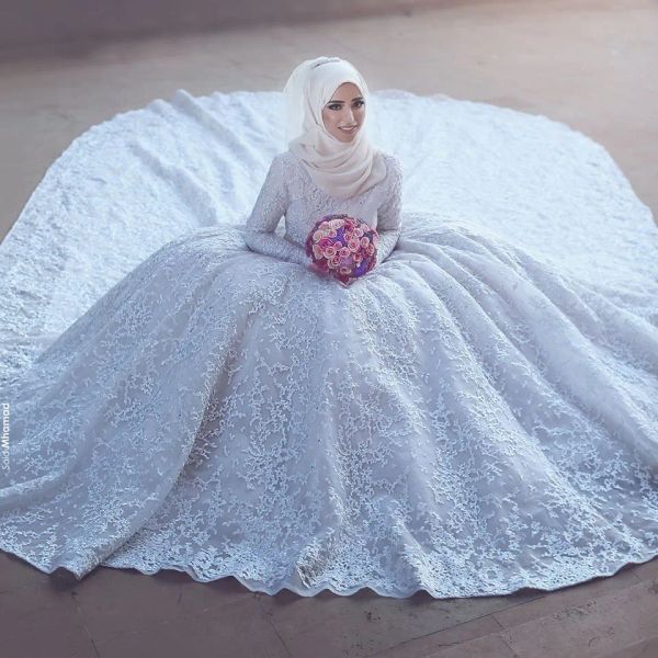 Robes modestes robes de mariée musulmanes arabie