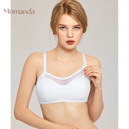 Vestidos Momanda Lace TRIMA PENE TAMA MUCHA CUPA COMPLETA CUBIERTA LA MACERADA Bras Bras de alambre suave para mujeres embarazadas