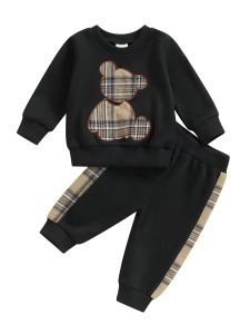 Jurken pasgeboren baby meisje winteroutfits lange mouw konijn borduurwerk trui jurk en legging sets 2-delige set