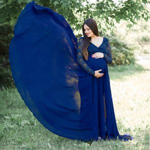 Jurken zwangerschapskleding fotoshoot zwangerschapsjurken voor babydouches volle mouw zwangerschapsjurk fotografie