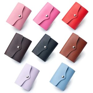 Jurken PU Functie 26 Pocket Credit Card Holder Solid Color Card Case Business ID -kaart Organisator Portable Men Women Wallets Supplies