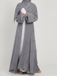 Robes Ramadan Muslim Kimono Abaya Dubai Summer Party Elegant Hijab Dress Abayas Open Abayas pour femmes Durquies Robes Islam Kaftan Robe