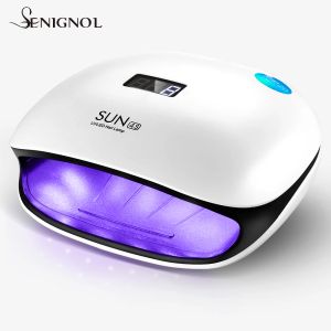 Robes Senignol Nail Lampe 48W UV LED LED GEL GEL Sécheur polonais Smart Smart Manucure Light Professional Nail Art Salon Tools