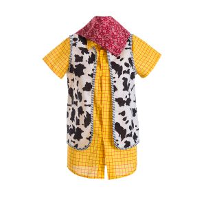 Vestidos Camisa de Sheriff Woody Disfraz de Toy Story para adultos Película Cosplay Vaquero A rayas Botón hacia abajo Disfraces de Halloween Manga larga Mierdas