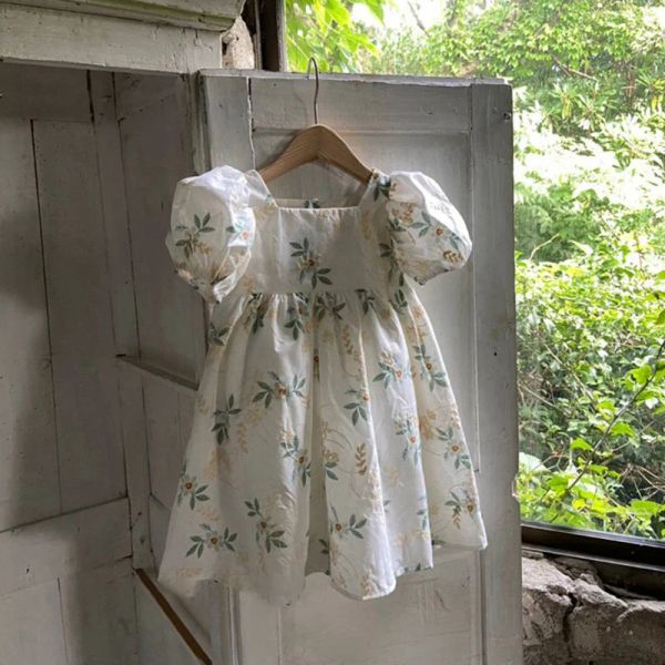 Robes printemps été lolita enfant petite fille vestiges de la robe midi décontractée