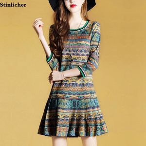 Vestidos Vintage Summer Dress Women Flower Casual Ethnic Plisado Damas Damas de diseño Retro Mini Vestida Boho Boho