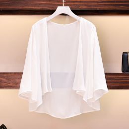 Robes Femme Robe de soirée Camiffon Bolero Élégant SIMPLE CAS CASCOS CASCH CAPE PART AVEC PAUTS POUR LAME SUMME SUMME Shrug