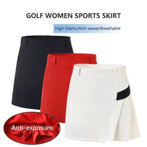 Jurken Vrouwen Hoge Taille Golf Geplooide Rok Antiblootstelling Golf Korte Rok Dames Casual Patchwork Tennisculottes Slanke Sneldrogende Skort