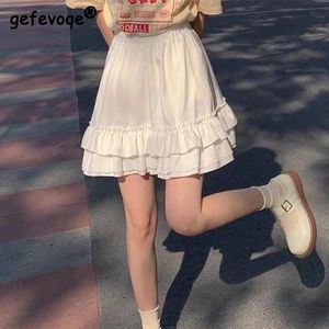 Robes Femmes Japonais Jk Lolita Mini Jupes 2022 Nouvelle Dentelle Taille Haute Haruku Noir Aline Jupe Plissée École Filles Kawaii Streetwear