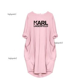 Jurken Dames Karl Loose Letter Lente Herfst Big Size jurk 4xl 5xl Plus Kleding jurken voor vrouw designer jurk zomerjurk dames designer kleding rok