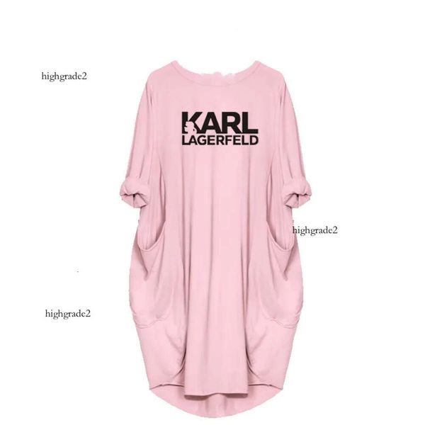 Robes Femmes Karl Lâche Lettre Printemps Automne Grande Taille robe 4xl 5xl Plus Robes de vêtements pour femme robe de créateur robe d'été robe de vêtements de marque pour femmes jupe