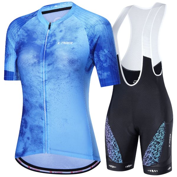 Robes Stiger Women's Cycling Jersey sets 2022 Nouveau skin de skins à manches courtes d'été