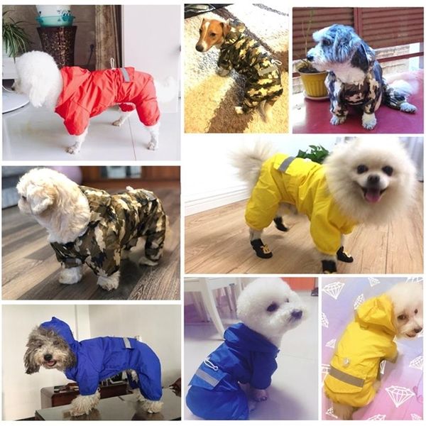 DRESSPET imperméable pour chien 100% imperméable Polyester manteau veste pour petits chiens moyens vêtements de pluie XXL Y200917307C