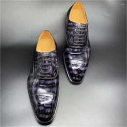Robes Chaussures Hsubu Croscodile Leathers Import sMen sPointed Trend Business