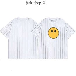 Drew Brand Designer T-shirt Summer Drawdren T-shirt Smiley Face Letter Imprimé graphique Loose décontractée à manches courtes T-shirt T-shirt Shirt Souling Shirt Harajuku Tees 203