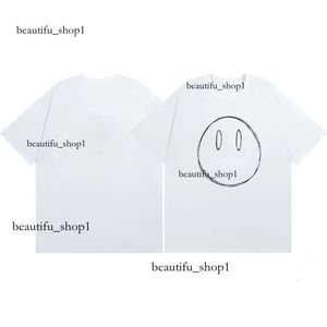 Drew Brand Designer T-shirt Summer Drawdrew T-shirt Smiley Face Letter Print Graphic lâche décontracté à manches courtes T-shirt T-shirt Souling Souling 321