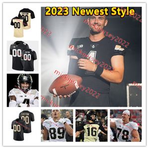 Drew Brees Ryan Kerrigan Purdue voetbalshirt Kawaan Short Matt Light Tim Stratton Stu Schweigert Akin Ayodele Purdue Boilermakers Jerseys Mens aangepast