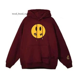 draw hoodie designer hoodie draw mens hoodieSmiley Face Yellow Man Retro Draw Sweat à capuche Lettres Imprimer Sweat-shirt Femme T-shirt Printemps Tendance Haut à manches longues High 6328