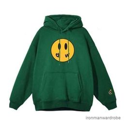 Drew Hoodie Kwaliteit Draw Hoodie Winter Katoenvoering Smile Anime Y2k Heren Sweatshirts Causaal Hot Plain Drews Barrier Soft Smile Draw Hoodie 184