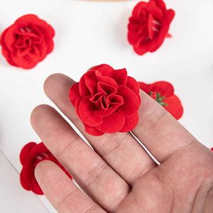 Fleurs séchées 10 têtes Velvet Rose pour maison jardin Bonesaï DIY ACCESSOIRES DE GARLANDE DE NOIT