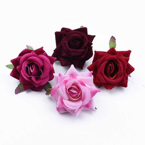 Gedroogde bloemen 100 Groothandel goedkope rozen bruiloft decoratieve bloemen muur woondecoratie accessoires Kunstmatige een dop geschenkdoos