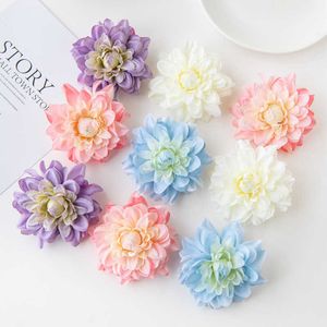 Gedroogde bloemen 100 st kunstmatige kerst lente decoraties thuis kamer bruiloft buiten tuin nep dahlia's diy geschenken doos zijde