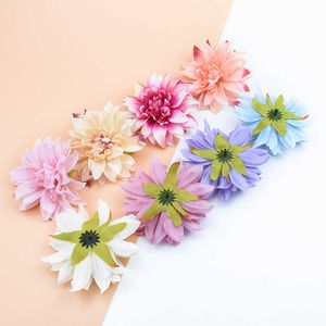 Fleurs séchées en soie, 100 pièces, décoration de maison de noël, broche de mariage, cadeaux de Festival, couvre-chef, accessoires Photo, boîte à bonbons