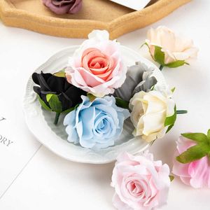 Gedroogde Bloemen 10PC Kunstmatige Bruiloft Tuin Rose Home Party Decor Kerst Bruidsboeket Diy Bonbondoos Broche