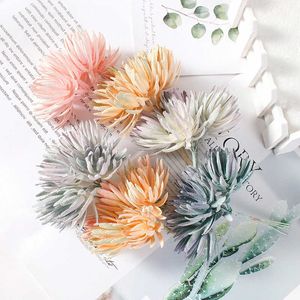 Gedroogde bloemen 1 stks Involucrata Kunstplant Mini Boeket Voor Home Decor Tuin Kerst Bruiloft Decoratie Garland Ornamenten Accessoires