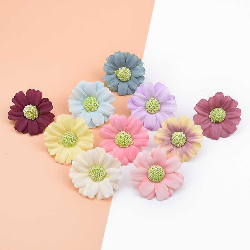 Fleurs séchées 50 plantes décoratives mur marguerite en soie bricolage cadeaux boîte à bonbons mariage décor à la maison accessoires artificiels