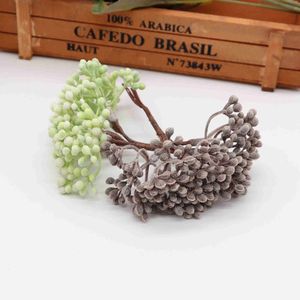 Fleurs séchées 6 pièces Mini plante de gazon artificiel pour mariage décor de noël bricolage couronne fausses fleurs