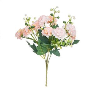 Fleurs séchées artificielles en plastique, Bouquet d'hortensia, décorations de noël pour la maison, mariage, jardin, plantes roses