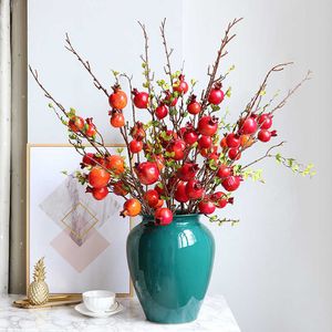 Fleurs séchées guirlande de fruits de grenade artificielle décoration de maison décor de mariage décoration brindilles intérieur cadeau fausses fleurs