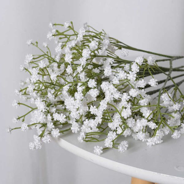 Flores secas simulación Artificial Gypsophila flor ramo de novia boda decoraciones de fiesta en casa accesorios de fotografía