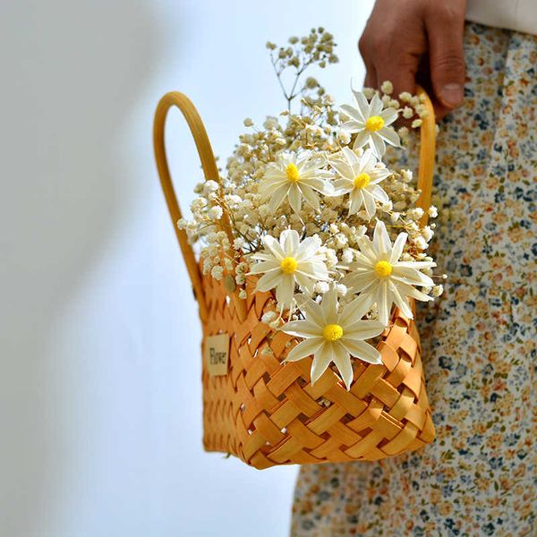 Ramo de flores secas, arreglo de boda, matrimonio, flores naturales frescas y secas para bebé, decoración navideña para el hogar y la sala de estar