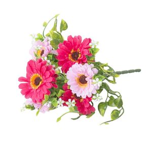 Fleurs séchées pas cher automne fleur artificielle soie Bouquet Rose pivoine vrai et faux bricolage décoratif maison mariage noël