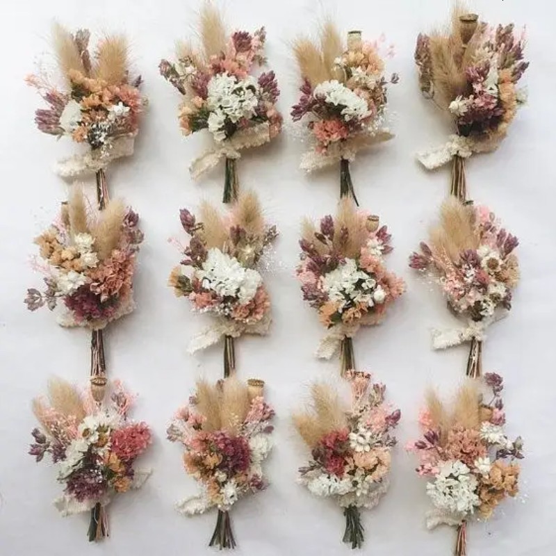 Fleurs séchées maison décoration de mariage fleur bouquet de mariée Mini centres de table naturels décor cadeau de vacances 230701