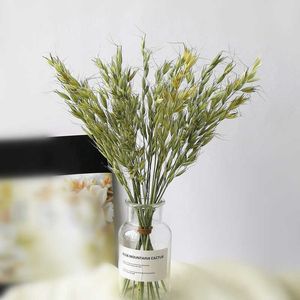 Fleurs séchées, avoine naturelle, lapin, chien, roseau, oreilles de blé doré, décoration murale pour la maison, Table ou étude, rafraîchissante