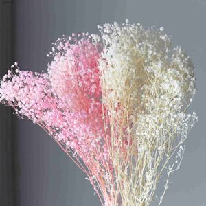 Fleurs séchées naturelles petit souffle de bébé bouquet de gypsophile jardin décoration de mariage coloré des millions d'étoiles fleurs séchées Boho Home Decor R230720