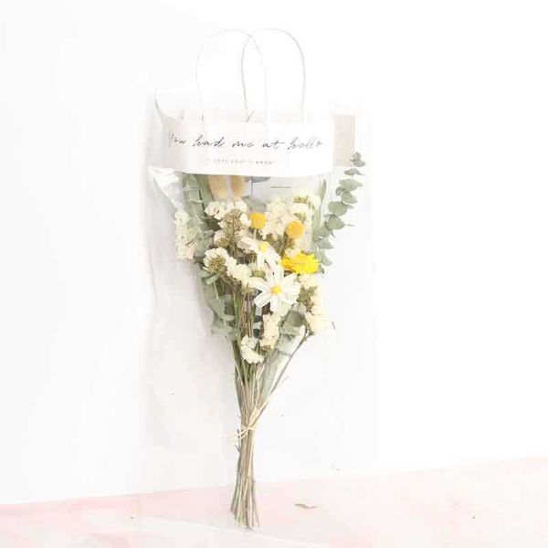 Bouquet de roses d'eucalyptus séchées, fleurs naturelles conservées, Pampa Lagurus, décoration de mariage, de maison, sac cadeau pour la fête des mères