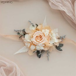 Fleurs séchées conservées rose petite fleur florale accessoires de mariage diy artisanat à la main mini bouquet