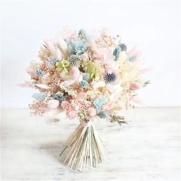 Producto de flores secas, ramo de hierba de cola de conejo, ramos de novia hermosos, arreglos de centro de mesa de boda, regalo de madre 230701