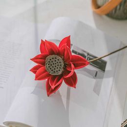 Gedroogde Bloemen Echte Planten Lotus Natuurlijke Kerst Thuis Kamer Accessoires Ambachten Decoratie Kunstmatige Flores Secas Bruiloft Decor