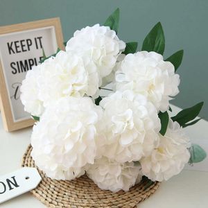 Fleurs séchées Simulation diamètre 10 cm 10 tête boule chrysanthème hortensia maison salon Table décoration mariage faux artificiel