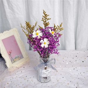 Gedroogde bloemen Bruiloftsbenodigdheden Gypsophila Natuurlijke Babysbreath Behoud Bloemen Plant Boeket Party Home Decor DIY Craft
