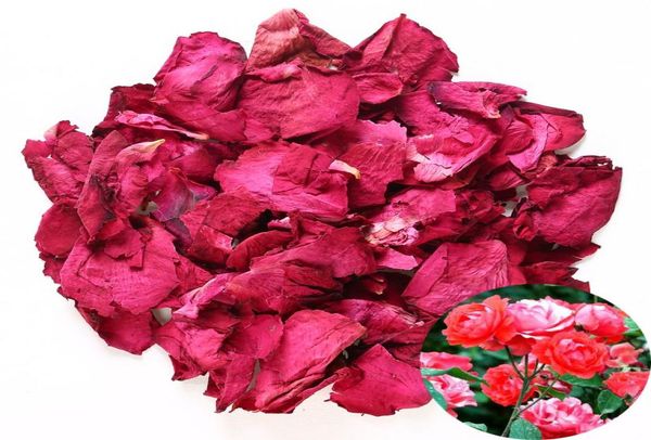 Pétales de Rose naturels séchés, fleurs séchées biologiques entières pour décoration de fête de mariage, bain, lavage du corps, lavage des pieds, Pot-pourri4338900