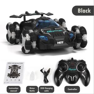 Drift spray coche de carreras música de alta velocidad y luz 2,4g control remoto regalos de cumpleaños para niños juguete eléctrico recargable